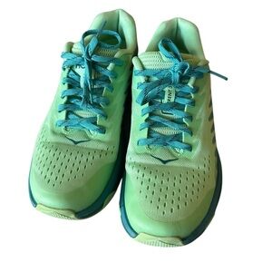 Hoka One One Teal Athletic Shoes size 8.5B